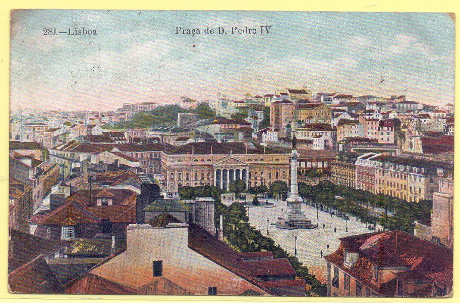 1827.jpg -     Lote:    1827      Lotes pelo Correio             Descrição:         Lisboa. Praça de D. Pedro IV. Circulado.        PI       Valor Base:     &euro; 5,00     Valor Venda:     Retirado     