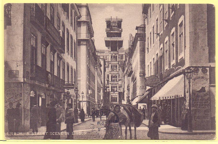 1830.jpg -     Lote:    1830      Lotes pelo Correio             Descrição:         Lisbon. A street scene in Lisbon. Circulado a bordo de paquete.        PI       Valor Base:     &euro; 10,00     Valor Venda:     Retirado     