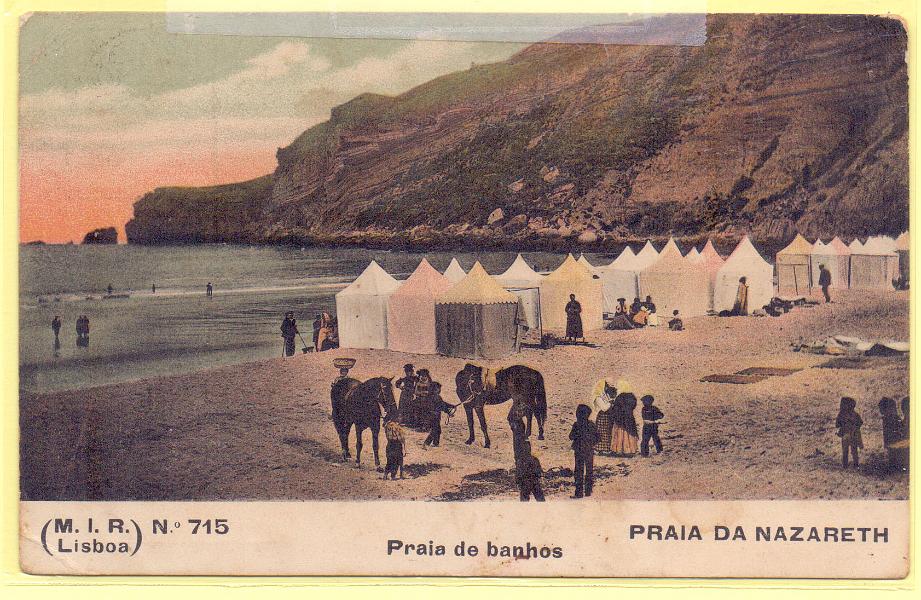 1845.jpg -     Lote:    1845      Lotes pelo Correio             Descrição:         Nazareth * Praia . Praia de banhos. Circulado.        PI       Valor Base:     &euro; 6,00     Valor Venda:     Retirado     