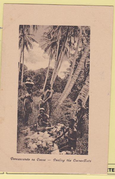 1928.jpg -     Lote:    1928      Lotes pelo Correio             Descrição:         Moçambique. Descascando o coco. Novo.        PI       Valor Base:     &euro; 7,00     Valor Venda:     Retirado     