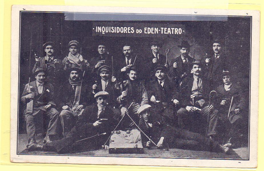 1935.jpg -     Lote:    1935      Lotes pelo Correio             Descrição:         República &mdash; Inquisidores do Eden Teatro. Novo.        PI       Valor Base:     &euro; 14,00     Valor Venda:     Retirado     
