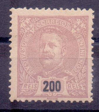 2122.jpg -     Lote:    2122      Lotes pelo Correio      Portugal       Descrição:         1895/56 &mdash; D. Carlos I Mouchon. CE137, 200 reis. Valor de catálogo &euro; 65,00.        ***       Valor Base:     &euro; 17,00     Valor Venda:     &euro; 17,00     