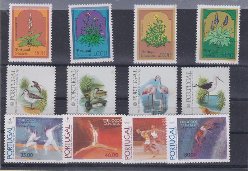 2187.jpg -     Lote:    2187      Lotes pelo Correio      Portugal       Descrição:         1982/84 &mdash; Philexfrance'92 + Flores Regionais da Madeira + Jogos Olímpicos de Los Angeles. CE 1575/78, 1582/85 e 1663/66. Valor de catálogo &euro; 35,60.        ***       Valor Base:     &euro; 7,00     Valor Venda:     &euro; 7,00     