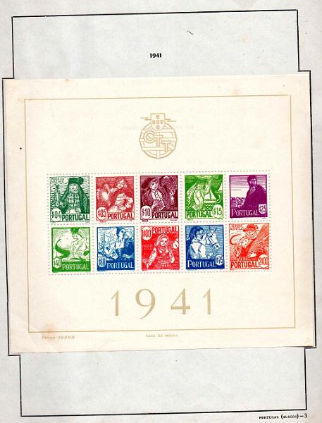 2226.jpg -     Lote:    2226      Lotes pelo Correio      Portugal       Descrição:         1941 &mdash; Costumes Portugueses. CE BLC4. Apresenta vestígios de óxido. Valor de catálogo &euro; 230,00.        BLC**       Valor Base:     &euro; 18,00     Valor Venda:     &euro; 18,00     