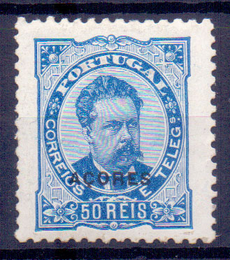 2383.jpg -     Lote:    2383      Lotes pelo Correio      Açores       Descrição:         1882/83 &mdash; D. Luís I. De frente. CE50, 50 reis, denteado 11 &frac12;. Valor de catálogo &euro; 35.00        **       Valor Base:     &euro; 6,00     Valor Venda:     &euro; 6,00     