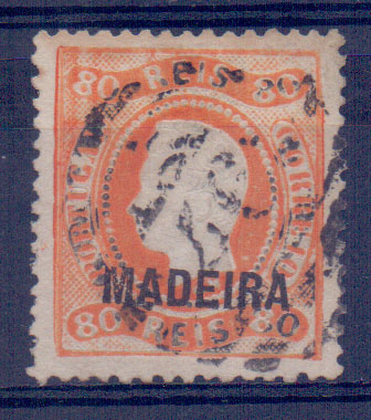 2400.jpg -     Lote:    2400      Lotes pelo Correio      Madeira       Descrição:         1868/70 &mdash; D. Luís I. Fita curva, denteados. CE10, 80 reis. Valor de catálogo &euro; 250,00.        O       Valor Base:     &euro; 20,00     Valor Venda:     &euro; 39,00     