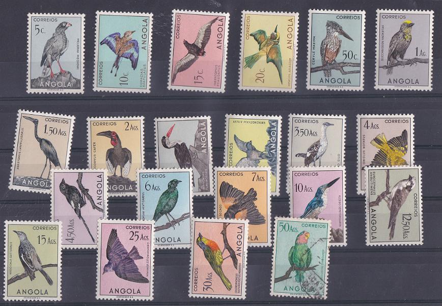 2431.jpg -     Lote:    2431      Lotes pelo Correio      Angola       Descrição:         1951 &mdash; Aves de Angola. CE 326/349. Série incompleta (faltam CE339, 345 e 348). O selo de 50Ag em estado de usado. Valor de catálogo &euro; 279,00.        ***/O       Valor Base:     &euro; 30,00     Valor Venda:     &euro; 55,00     