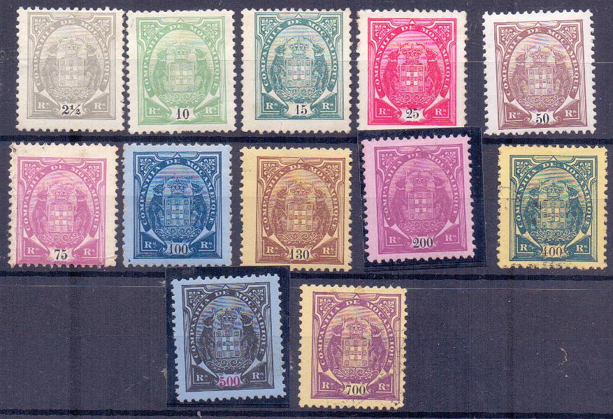 2488.jpg -     Lote:    2488      Lotes pelo Correio      Companhia de Moçambique       Descrição:         1907 &mdash; Tipo Elefantes. CE49/61. Série completa. Alguns selos sem goma. Lote a ver. Valor de catálogo &euro; 69,00.        **/*       Valor Base:     &euro; 8,00     Valor Venda:     &euro; 8,00     