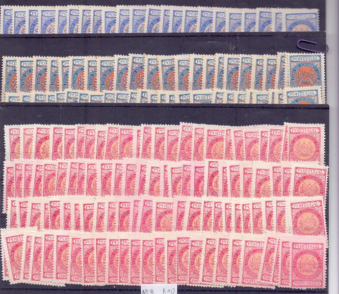 2624.jpg -     Lote:    2624      Lotes pelo Correio             Descrição:         Portugal &mdash; Lote com 3 carteiras contendo centenas de selos sem goma de Porte Franco &mdash; União dos Atiradores Civis Portugueses. Valor de catálogo &euro; 544,00. Lote a ver.        Lote       Valor Base:     &euro; 35,00     Valor Venda:     Retirado     