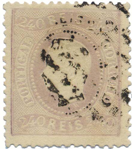 0130.jpg -     Lote:    130            Colecção Invicta       Descrição:         1867/70 &mdash; D. Luís I. Fita curva. Denteados. CE35, 240 reis violeta claro. Valor de catálogo &euro; 838,00. MB.        O       Valor Base:     &euro; 160,00     Valor Venda:     Retirado     