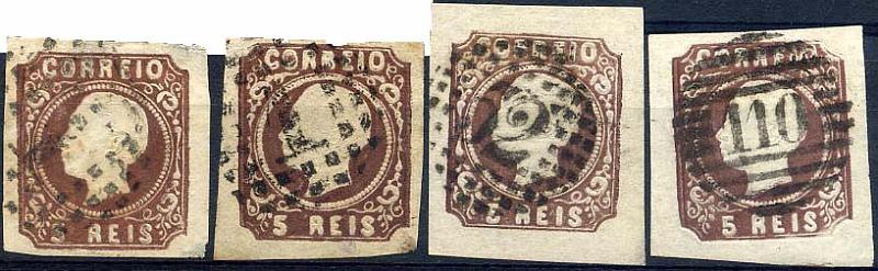 0240.jpg -     Lote:    240            Colecção Clássica - 2.ª parte       Descrição:         1862/1864 &mdash; D. Luís I. CE14, 5 reis castanho. Lote de quatro selos com margens normais. MB.        O       Valor Base:     &euro; 12,00     Valor Venda:     &euro; 12,00     