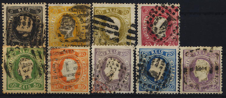 0246.jpg -     Lote:    246            Colecção Clássica - 2.ª parte       Descrição:         1867/1870 &mdash; D. Luís I. Fita curva, denteados. CE27/35. Série completa. Valor de catálogo &euro; 1.944,20. B.        O       Valor Base:     &euro; 200,00     Valor Venda:     &euro; 200,00     