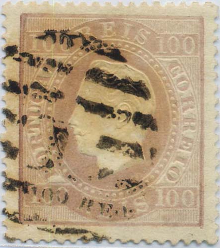 0263.jpg -     Lote:    263            Colecção Clássica - 2.ª parte       Descrição:         1870/1876 &mdash; D. Luís I, fita direita. CE43, 100 reis lilás claro, papel liso, denteado 14. Valor de catálogo &euro; 1.510,00. MB.        O       Valor Base:     &euro; 175,00     Valor Venda:     Retirado     