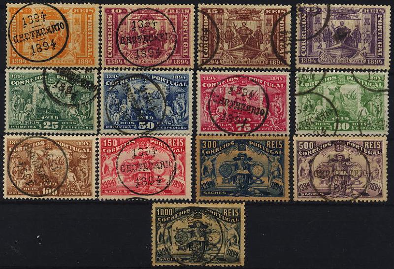 0331.jpg -     Lote:    331            Colecção Clássica - 2.ª parte       Descrição:         1894 &mdash; 5.º Centenário do Nascimento do Infante D. Henrique. CE98/110. Série completa. Valor de catálogo &euro; 568,00. MB        O       Valor Base:     &euro; 100,00     Valor Venda:     Retirado     