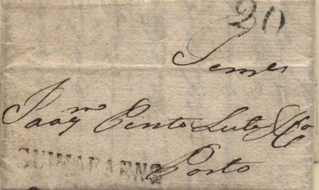 0494.jpg -     Lote:    494            Portugal       Descrição:      Guimaraens &mdash;   A preto, GM GMR1 em carta datada de Fafe (23.11.34) para o Porto, com o porte de 20 reis batido a preto.        Carta       Valor Base:     &euro; 20,00     Valor Venda:     Retirado     