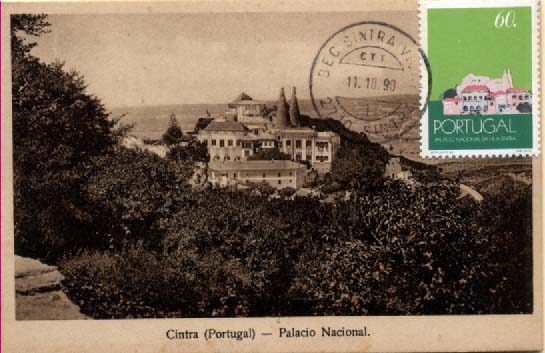 0803.jpg -     Lote:    803                   Descrição:         1990 &mdash; Palácios Nacionais * Palácio Nacional da Vila de Sintra. Postal ilustrado concordante com selo de 60$00, CE1969, obliterados com marca de dia de BEC SINTRA/VILA (11.10.90).        PM       Valor Base:     &euro; 5,00     Valor Venda:     &euro; 6,00     