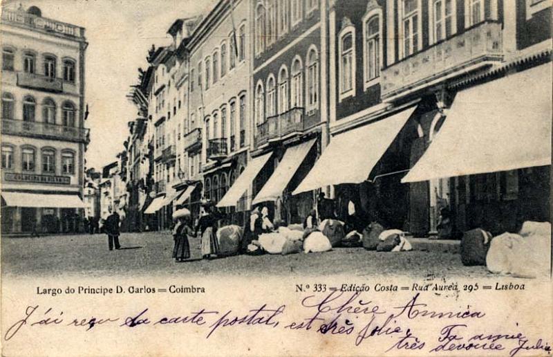 0828.jpg -     Lote:    828                   Descrição:         Coimbra &mdash; Largo do Príncipe D. Carlos. Edição Costa &mdash; Lisboa. Circulado em 1903.        PI       Valor Base:     &euro; 15,00     Valor Venda:     &euro; 15,00     