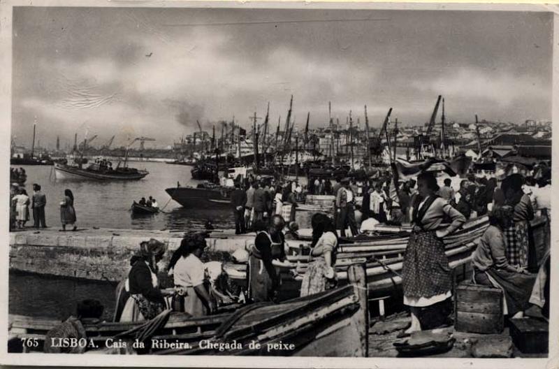 0838.jpg -     Lote:    838                   Descrição:         Lisboa &mdash; Cais da Ribeira. Chegada do peixe. Edição Torres. Postal ilustrado fotográfico, circulado.        PI       Valor Base:     &euro; 6,00     Valor Venda:     Retirado     