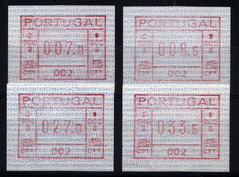 1531.jpg -     Lote:    1531            Portugal       Descrição:         1981 &mdash; Correios e Telecomunicações de Portugal. Máquina Frama. CE ETQ1 (Máquina 002). Série completa para o ano de 1981. Valor de catálogo &euro; 250,00.        ETQ       Valor Base:     &euro; 75,00     Valor Venda:     Retirado     