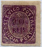 1705.jpg -     Lote:    1705            Índia Portuguesa       Descrição:         1877 &mdash; Nativos. Tipo IIIB. CE47, 900 reis violeta, papel fino azulado. Valor de catálogo &euro; 182,00.        *       Valor Base:     &euro; 42,00     Valor Venda:     &euro; 57,00     