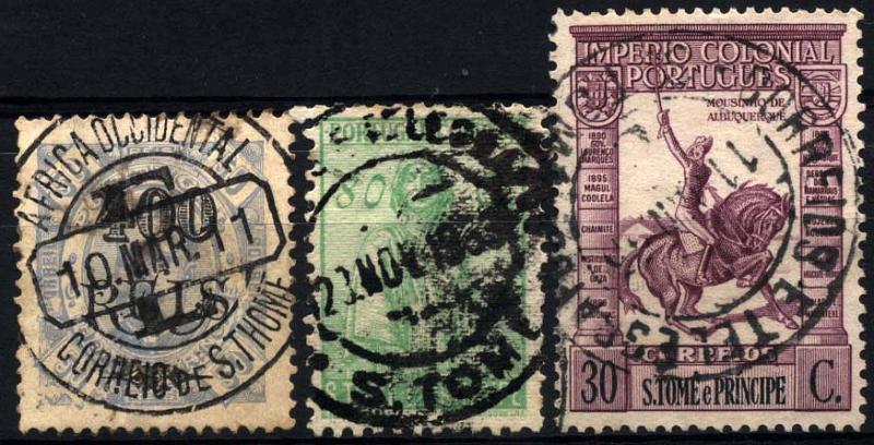 2091.jpg -     Lote:    2091            S. Tomé e Príncipe       Descrição:         Marcofilia diversa. Lote de 3 selos com três carimbos de S. Tomé de diferentes morfologias. Lote a ver.        Lote       Valor Base:     &euro; 6,00     Valor Venda:     Retirado     