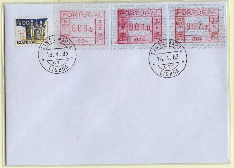 2287.jpg -     Lote:    2287      Lotes pelo Correio       Portugal       Descrição:         1972/1981 &mdash; Correios e Telecomunicações de Portugal + Paisagens e Monumentos. Sobrescrito não circulado, com etiquetas de 000.5, 001.0 e 0007.0, máquina 004, ETQ1 + selo de 4$00 CE1136, perfazendo o porte de 12$50.        Carta       Valor Base:     &euro; 4,00     Valor Venda:     Retirado     