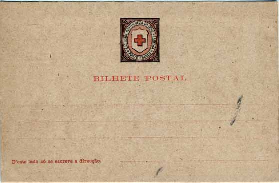 2366.jpg -     Lote:    2366      Lotes pelo Correio       Portugal       Descrição:         1908 &mdash; Cruz Vermelha Portuguesa. Inteiros postais isentos de franquia. OM CV1, preto e vermelho claro. Novo.        IC       Valor Base:     &euro; 10,00     Valor Venda:     Retirado     