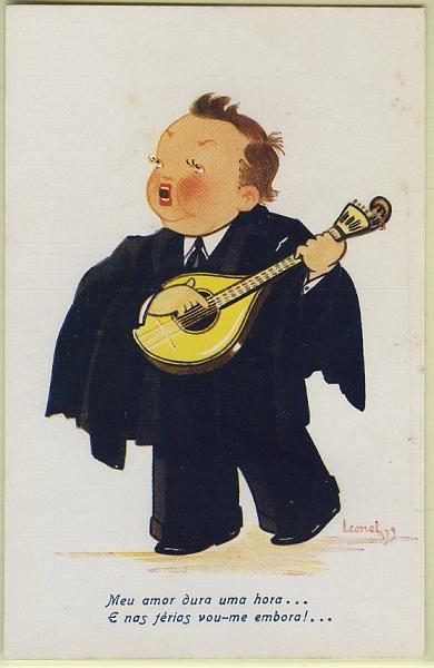 2481.jpg -     Lote:    2481      Lotes pelo Correio              Descrição:         Costumes Portugueses. Aguarela de Leonel Cardoso (1939) . Estudante. Novo.        PI       Valor Base:     &euro; 4,00     Valor Venda:     Retirado     