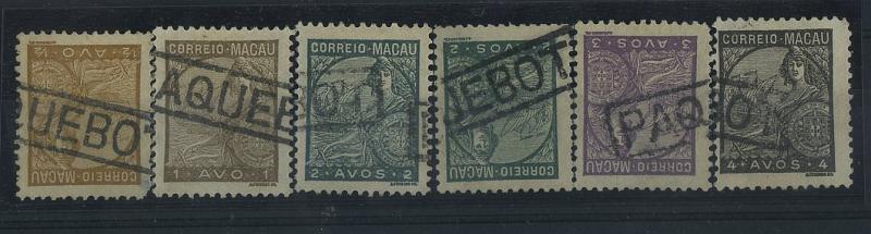 2557.jpg -     Lote:    2557      Lotes pelo Correio              Descrição:         Carimbos do correio marítimo. Lote de 6 selos tipo Padrões CE268/272, obliterados com carimbo PAQUEBOT.        Lote       Valor Base:     &euro; 4,00     Valor Venda:     &euro; 8,00     