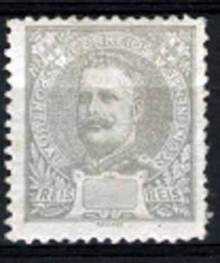 2576.jpg -     Lote:    2576      Lotes pelo Correio       Portugal       Descrição:         1895/96 &mdash; D. Carlos I tipo Mouchon. CE126. 2 &frac12; reis cinzento. Selo sem impressão da taxa.        **       Valor Base:     &euro; 6,00     Valor Venda:     Retirado     