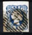 2625.jpg -     Lote:    2625      Lotes pelo Correio       Portugal       Descrição:         1856/58 &mdash; D. Pedro V, cabelos anelados. CE12, 25 reis azul, com boas margens, obliterado com carimbo numérico da 1.ª reforma 77 &mdash; COIMBRA.        O       Valor Base:     &euro; 3,00     Valor Venda:     Retirado     