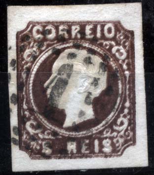 2627.jpg -     Lote:    2627      Lotes pelo Correio       Portugal       Descrição:         1862/64 &mdash; D. Luís I. CE14, 5 reis castanho, margens normais, Tipo III. Valor de catálogo &euro; 16,10.         O       Valor Base:     &euro; 4,00     Valor Venda:     Retirado     