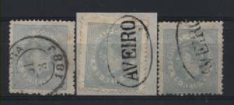 2653.jpg -     Lote:    2653      Lotes pelo Correio       Portugal       Descrição:         1880/81 &mdash; D. Luís I, de perfil. CE53, 25 reis azul cinzento, papel liso, denteado 12 &frac12;. Valor de catálogo &euro; 146,10.        Lote/O       Valor Base:     &euro; 14,00     Valor Venda:     Retirado     