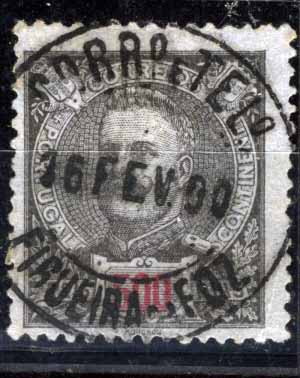 2677.jpg -     Lote:    2677      Lotes pelo Correio       Portugal       Descrição:         1895/96 &mdash; D. Carlos I Mouchon. CE139, 500 reis preto s/ azul, com denteado 12 &frac12;. MB e R. Valor de catálogo &euro; 45,20.        O       Valor Base:     &euro; 8,00     Valor Venda:     Retirado     