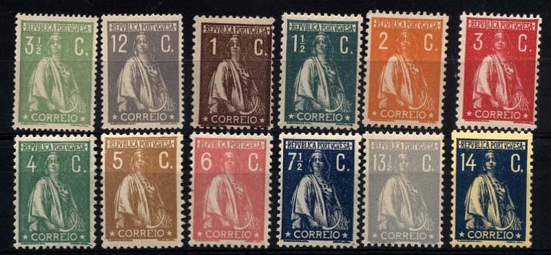 2691.jpg -     Lote:    2691      Lotes pelo Correio       Portugal       Descrição:         1917/20 &mdash; Ceres. Novas taxas e cores. CE22&frac12;32. Série incompleta. Faltam selos de 20 e 30C. Lote a ver.        ***/*       Valor Base:     &euro; 4,00     Valor Venda:     &euro; 4,00     