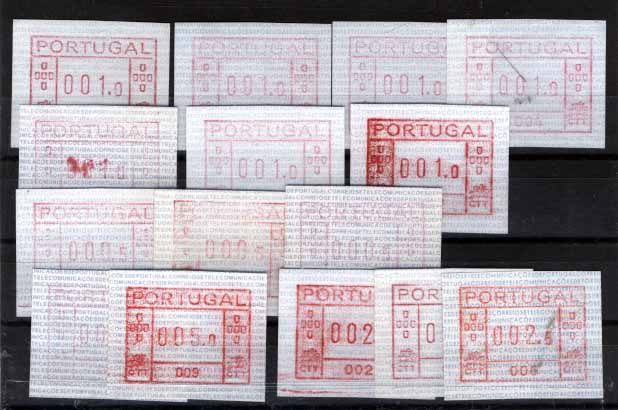 2785.jpg -     Lote:    2785      Lotes pelo Correio       Portugal       Descrição:         1981 &mdash; Correios e Telecomunicações de Portugal. Máquina FRAMA. CE ETQ1. Lote de 15 etiquetas de várias máquinas, com taxas de 000.5, 001.0, 002.5 e 005.0.        ETQ       Valor Base:     &euro; 8,00     Valor Venda:     Retirado     