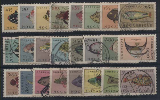 2943.jpg -     Lote:    2943      Lotes pelo Correio       Moçambique       Descrição:         1951 &mdash; Peixes de Moçambique. CE356/379. Série completa. Valor de catálogo &euro; 55,95.        O       Valor Base:     &euro; 10,00     Valor Venda:     Retirado     