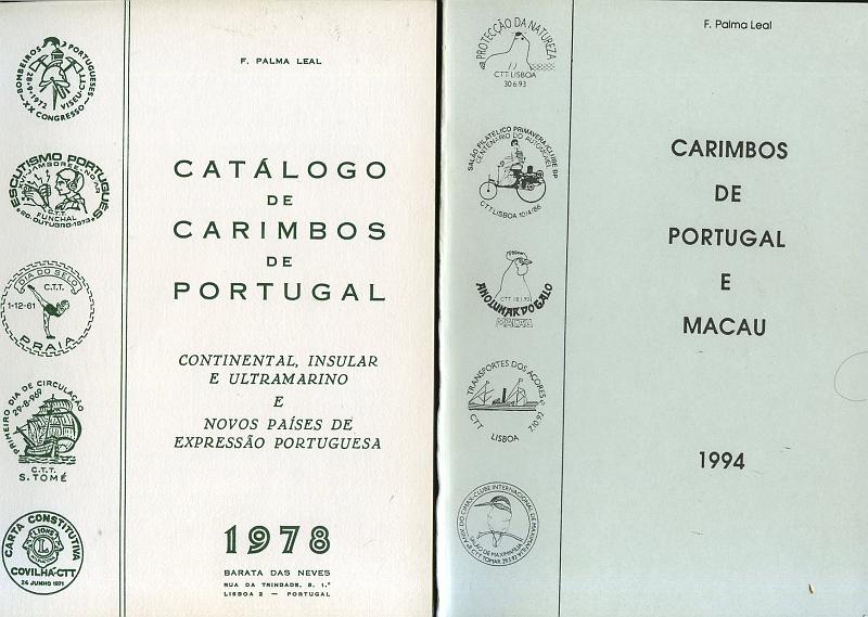 3055.jpg -     Lote:    3055      Lotes pelo Correio              Descrição:         Catálogo de Carimbos de Portugal e Macau de Palma Leal. Dois volumes * 1978 e 1994.        Livro       Valor Base:     &euro; 6,00     Valor Venda:     &euro; 6,00     