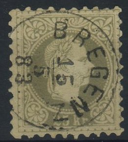 3086.jpg -     Lote:    3086      Lotes pelo Correio              Descrição:      Áustria &mdash;   1867/1880. Selo de 25 kr, denteado 9 &frac12;. Ivert 37A. Valor de catálogo &euro; 200,00.        O       Valor Base:     &euro; 30,00     Valor Venda:     &euro; 30,00     