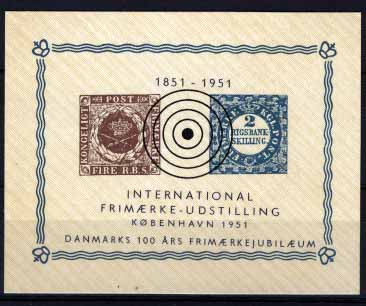 3101.jpg -     Lote:    3101      Lotes pelo Correio              Descrição:      Dinamarca.   Vinheta comemorativa da "Exposição Internacional de Copenhaga de 1951 (Centenário do Selo).        *       Valor Base:     &euro; 10,00     Valor Venda:     Retirado     