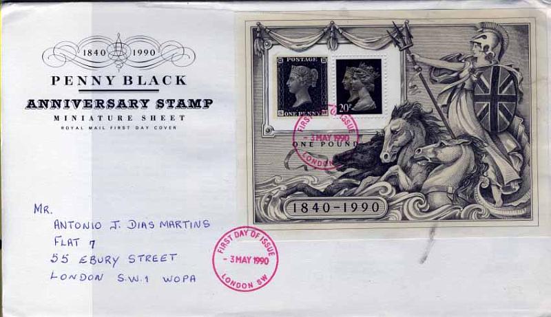 3111.jpg -     Lote:    3111      Lotes pelo Correio              Descrição:      Inglaterra.   Lote de 2 FDC's com as séries Yv1445/54 e Bloco Yv6, circulados em Inglaterra.        Lote       Valor Base:     &euro; 30,00     Valor Venda:     Retirado     
