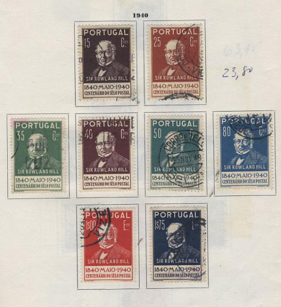 3169.jpg -     Lote:    3169      Lotes pelo Correio              Descrição:      Portugal.   Colecção montada em folhas de álbum. A grande maioria dos selos em estado usado, dos anos 40, 50 e 60 + encomendas, imposto postal e porte franco. Valor aproximado de catálogo &euro; 1.000,00. Lote a ver.        Lote       Valor Base:     &euro; 75,00     Valor Venda:     &euro; 90,00     