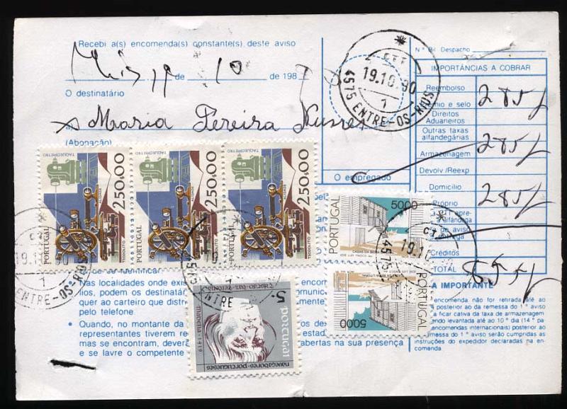 3202.jpg -     Lote:    3202      Lotes pelo Correio              Descrição:      Portugal.   Lote composto por dezenas de Bilhetes Postais mod. 51 dos CTT, Avisos de Entrega de Objectos Postais e Aviso de Entrega de Encomendas Postais, franquiados com selos na sua grande maioria das emissões Instrumentos do Trabalho e Arquitectura Popular. Lote muito interessante para estudo destas emissões base.        Lote       Valor Base:     &euro; 30,00     Valor Venda:     Retirado     
