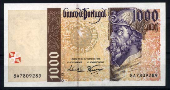3238.jpg -     Lote:    3238      Lotes pelo Correio              Descrição:         1996 &mdash; Pedro Alvares Cabral. Chapa 13. Nota de 1.000$00, datada de 31.10.96. Nova.        NT       Valor Base:     &euro; 7,00     Valor Venda:     &euro; 7,00     