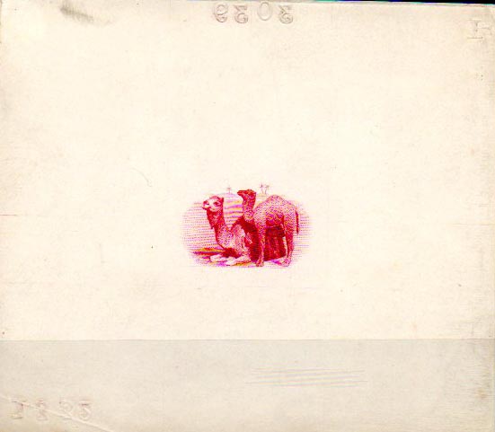 0010.jpg -     Lote:    10      Colecção IMPÉRIO      Companhia do Niassa       Descrição:         1901 &mdash; D. Carlos I (Girafa e Camelos). Prova de cunho a castanho vermelho do centro com a figura dos camelos, em talhe doce. MB e MR.        PRV       Valor Base:     &euro; 150,00     Valor Venda:     &euro; 1100,00     