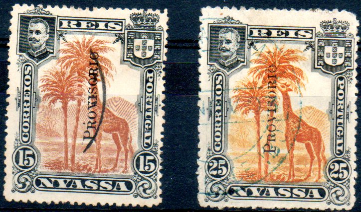 0035.jpg -     Lote:    35      Colecção IMPÉRIO      Companhia do Niassa       Descrição:         1903 &mdash; D. Carlos I. Selos de 1901 com sobrecarga PROVISÓRIO, tipografada localmente a preto. CE48/49. Série completa. Valor de catálogo &euro; 380,00.        O       Valor Base:     &euro; 120,00     Valor Venda:     &euro; 150,00     
