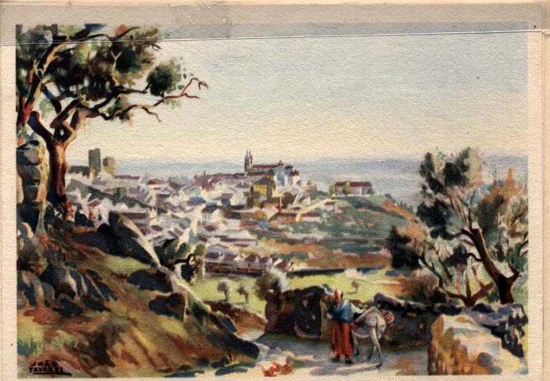 0546.jpg -     Lote:    546            Portugal       Descrição:         1963 &mdash; Série G. Selo tipo Cavaleiro Medieval, ilustrados com quadros de José Tavares de aspectos da cidade de Portalegre. Inteiros com sobretaxa. OM154. Série completa de 8 inteiros (M IX17/24). B e R.        IN       Valor Base:     &euro; 80,00     Valor Venda:     &euro; 90,00     