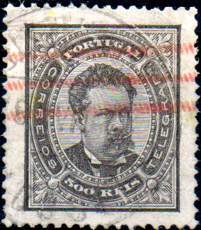 1190.jpg -     Lote:    1190            Portugal       Descrição:         1884/87 &mdash; D. Luís I. De frente. Novos valores. CE64, 500 reis preto, denteado 13 &frac12;. Valor de catálogo &euro; 1.270,00.        O       Valor Base:     &euro; 200,00     Valor Venda:     &euro; 200,00     