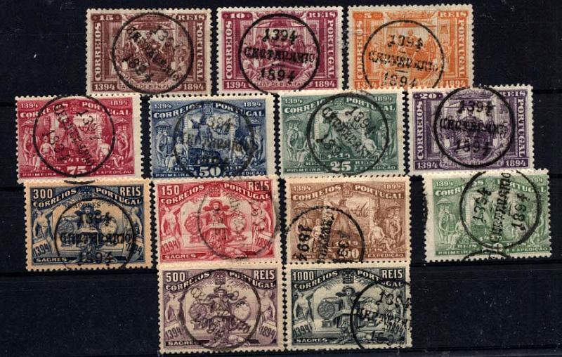 1232.jpg -     Lote:    1232            Portugal       Descrição:         1894 &mdash; 5.º Centenário do Nascimento do Infante D. Henrique. CE98/110. Série completa. Valor de catálogo &euro; 568,00.        O       Valor Base:     &euro; 80,00     Valor Venda:     &euro; 80,00     