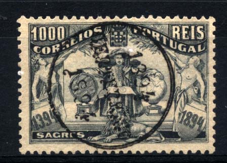1241.jpg -     Lote:    1241            Portugal       Descrição:         5.º Centenário do Nascimento do Infante D. Henrique. CE110, 1000 reis cinzento preto s/ sépia. Valor de catálogo &euro; 210,00.        O       Valor Base:     &euro; 30,00     Valor Venda:     &euro; 40,00     
